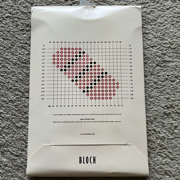 Bloch Hipstar Low-Rise Ballet Footed Tights Sz A NIP - Picture 3 of 5